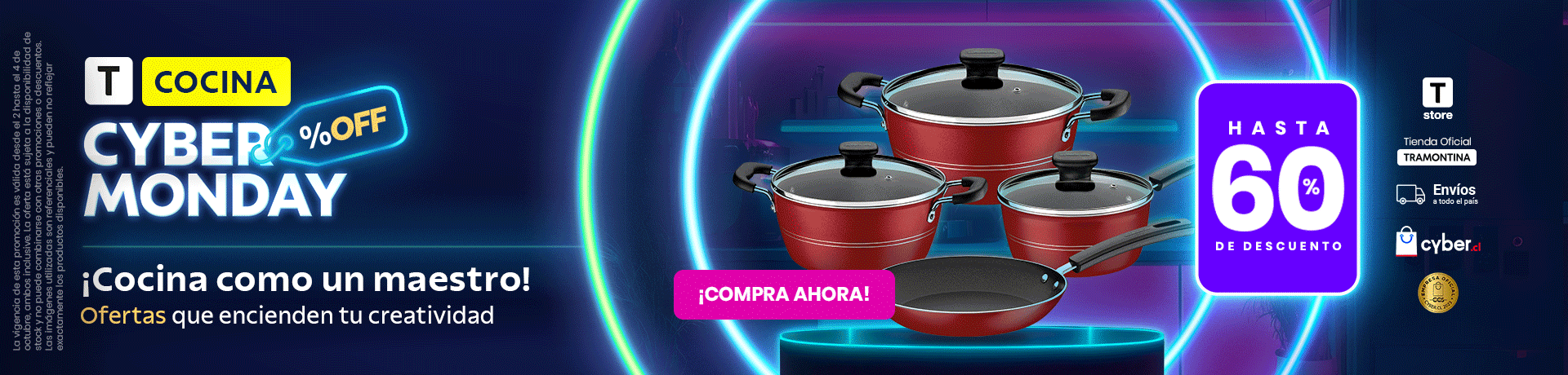 Cyber Gral Hasta 60% Dto - Oct
